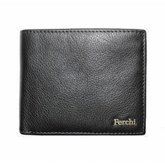 Latest Genuine Leather Men Black Billfold Wallet